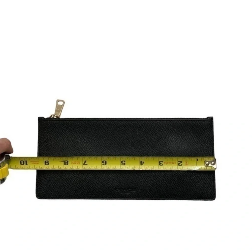 Coach grained black cosmetic case - Picture 4 of 5